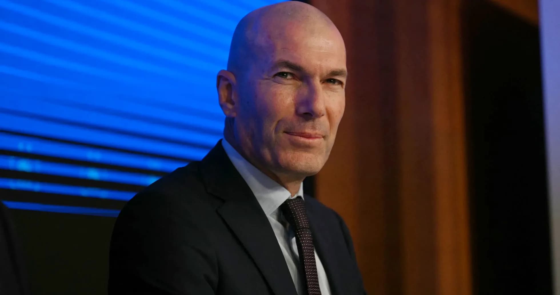 Zinedine Zidane at a press conference event