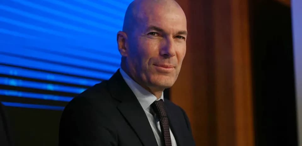 Zinedine Zidane at a press conference event