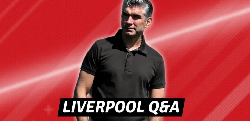 Man in black polo shirt during Liverpool Q&A session