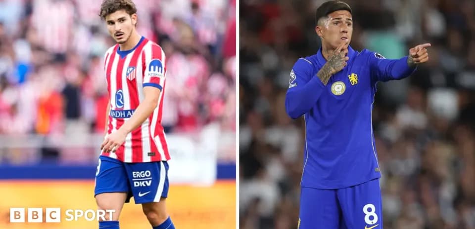 Atletico Madrid and Chelsea players during match
