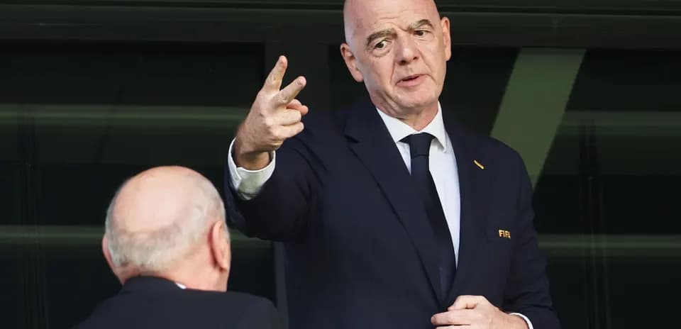 FIFA president speaking during an event