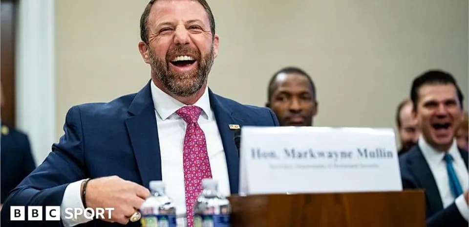 Markwayne Mullin laughing during congressional hearing
