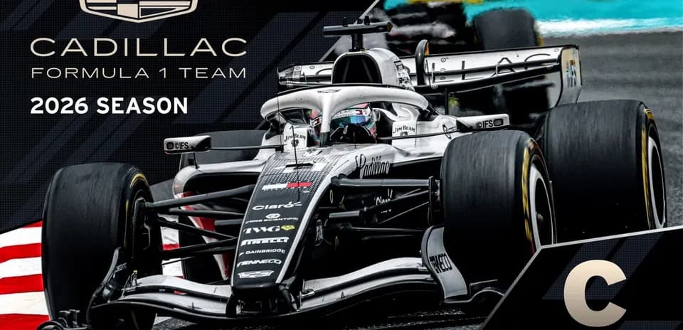 Cadillac Formula 1 car with team grade for 2026