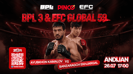 BPL 3 & EFC Global 59: PINCO bilan birgalikda Andijonda katta MMA oqshomi