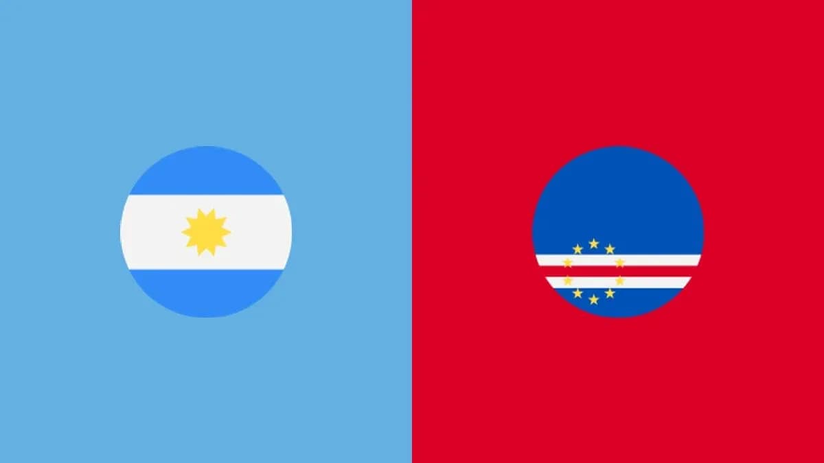Flags of Argentina and Cape Verde side by side Flags of Argentina and Cape Verde side by side
