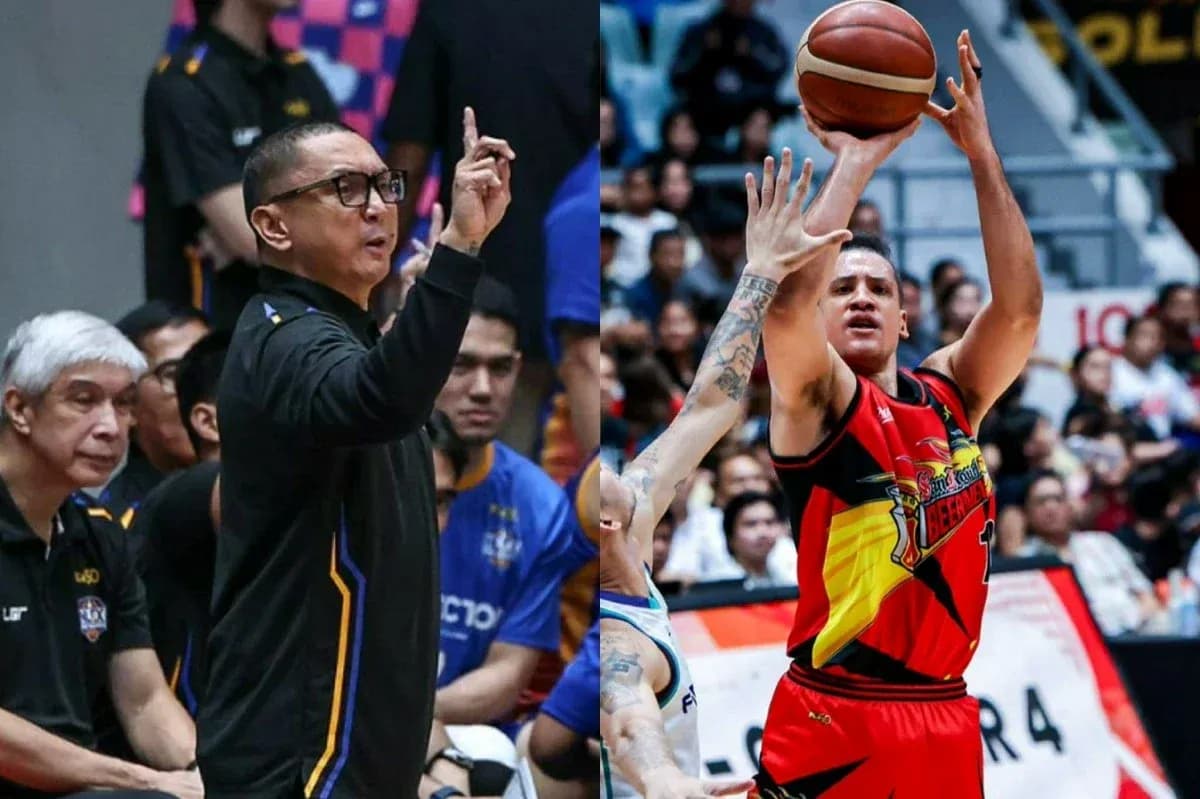 Basketball coach signaling while player shoots Basketball coach signaling while player shoots