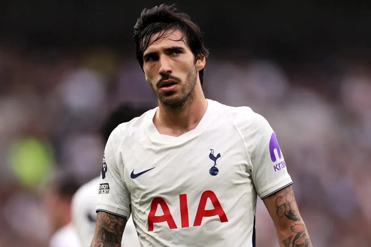 Futbolchi maydonda Tottenham formasida turibdi Futbolchi maydonda Tottenham formasida turibdi