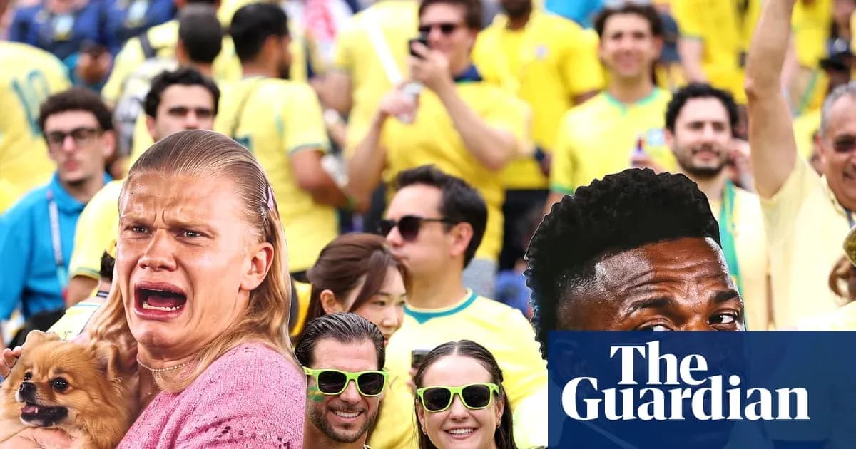 Fans in yellow jerseys cheering at football match Fans in yellow jerseys cheering at football match