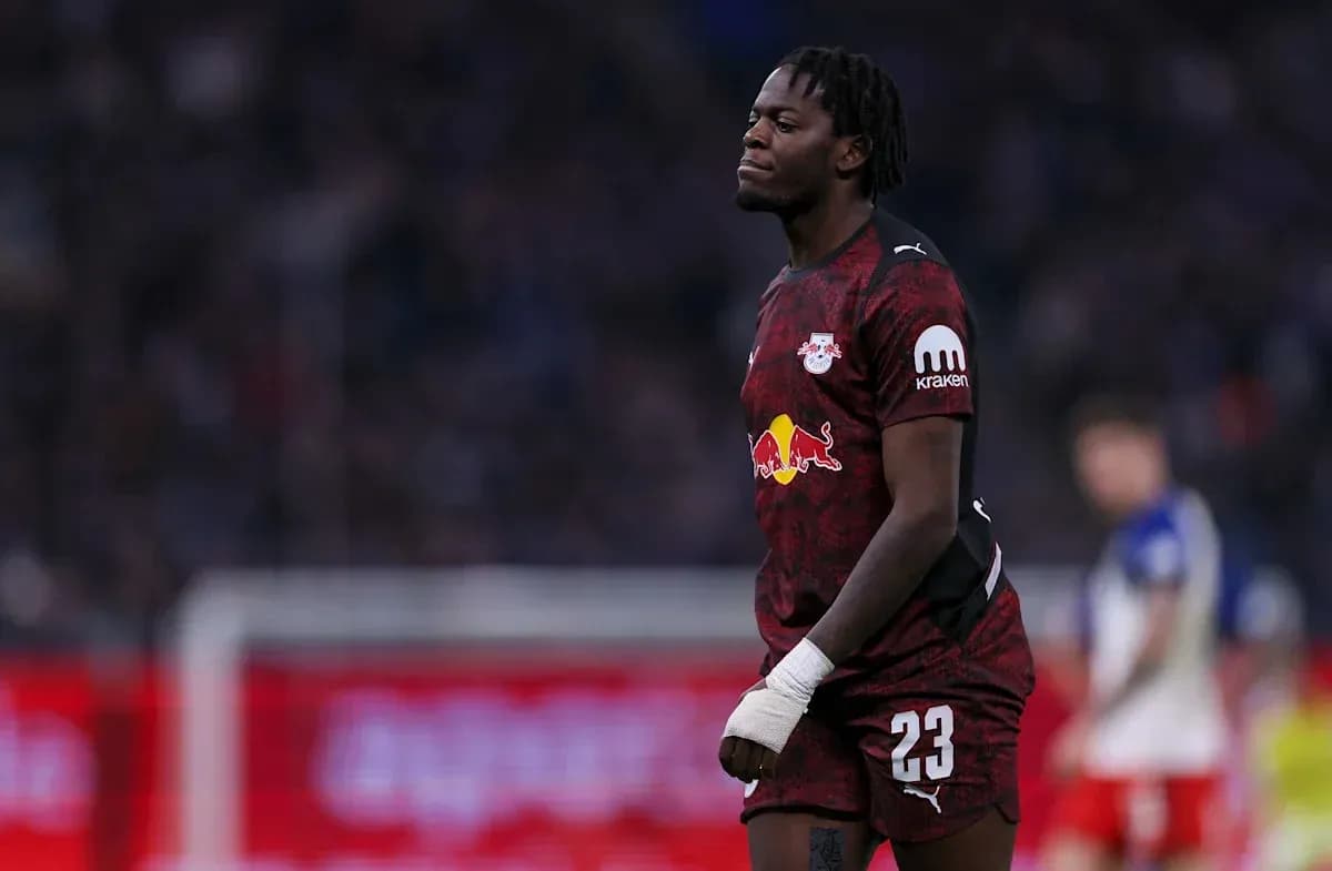 Goalkeeper wearing RB Leipzig kit during match Goalkeeper wearing RB Leipzig kit during match