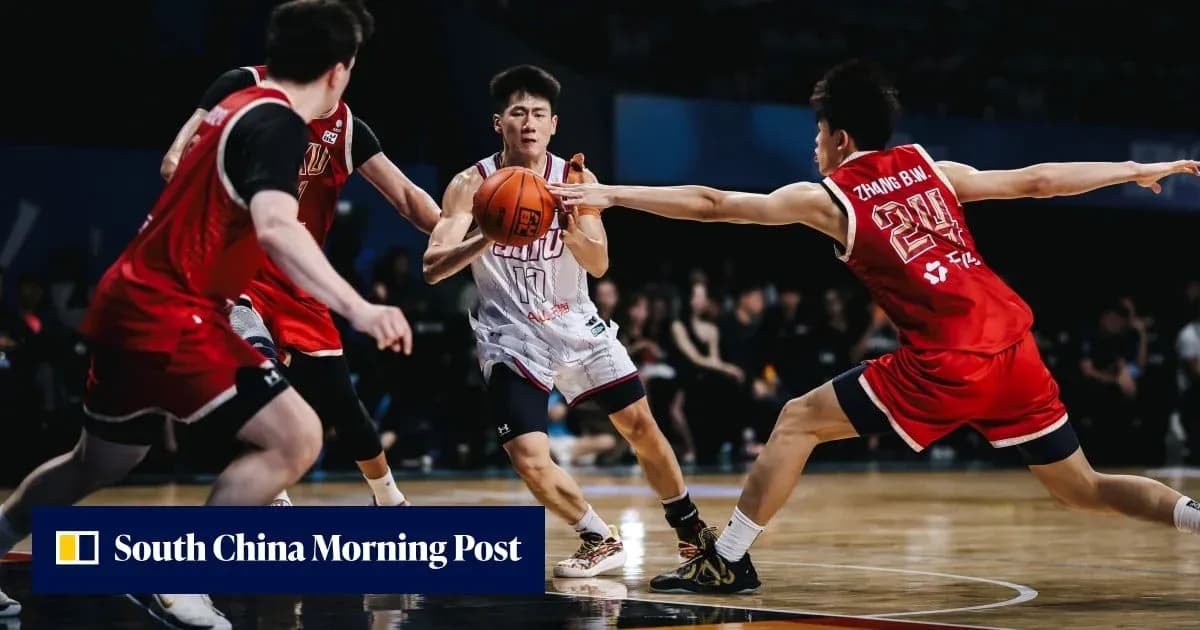 Basketball players competing for possession of the ball Basketball players competing for possession of the ball