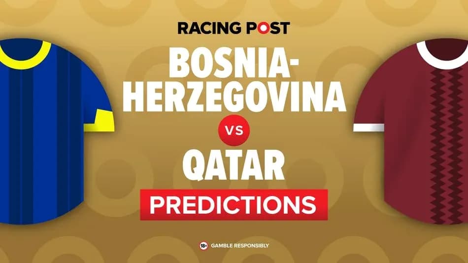 Bosnia-Herzegovina vs Qatar match predictions graphic Bosnia-Herzegovina vs Qatar match predictions graphic
