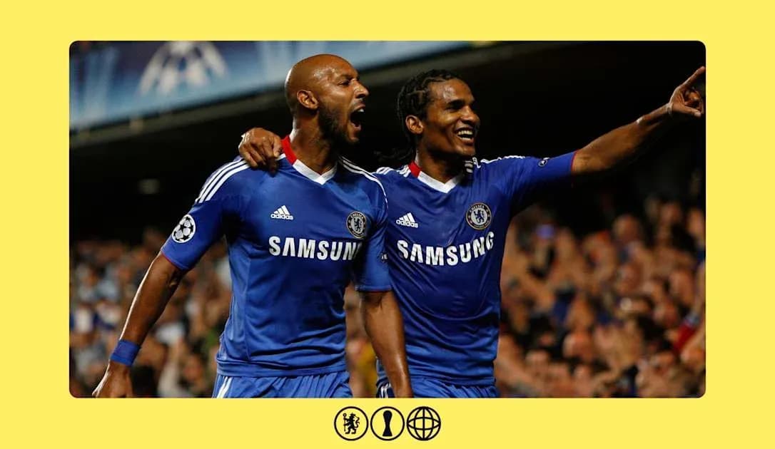 Ikkita Chelsea futbolchisi gollarni nishonlayapti Ikkita Chelsea futbolchisi gollarni nishonlayapti