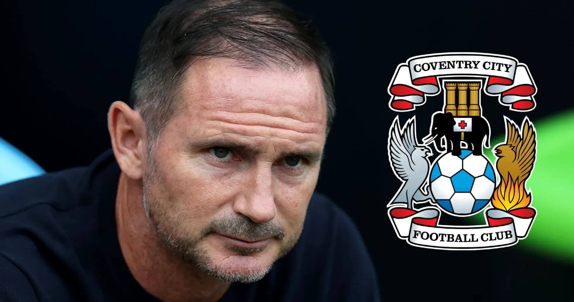 Men's football coach near Coventry City logo Men's football coach near Coventry City logo