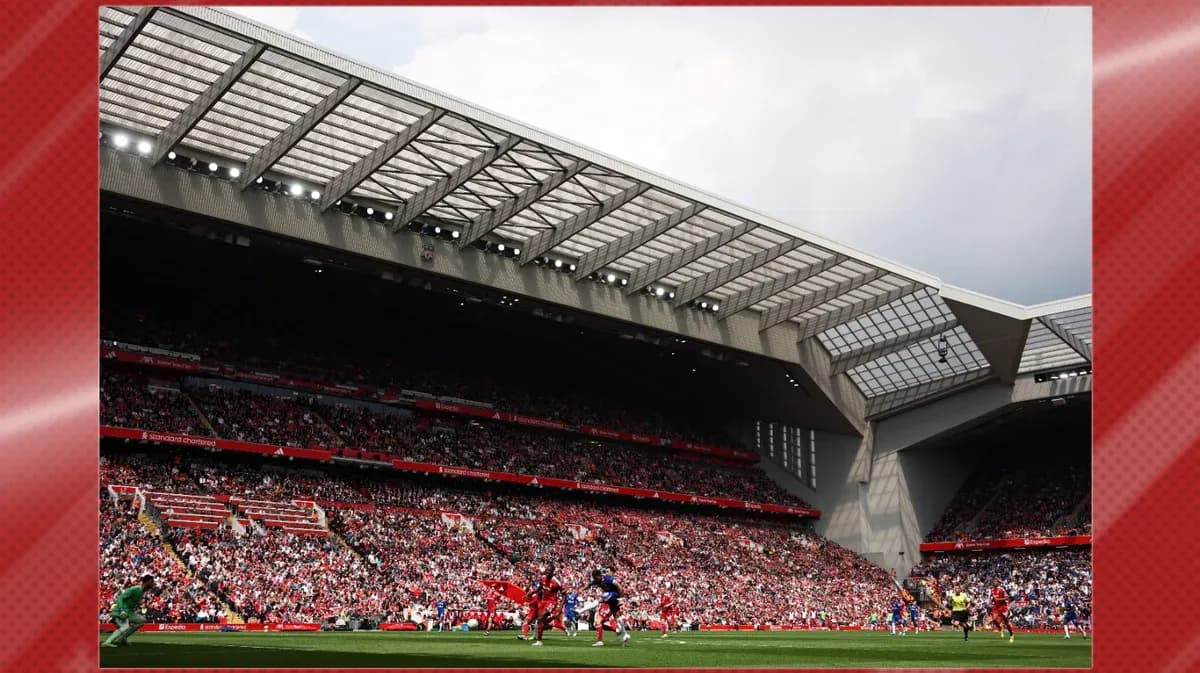 Stadium filled with fans during a football match Stadium filled with fans during a football match