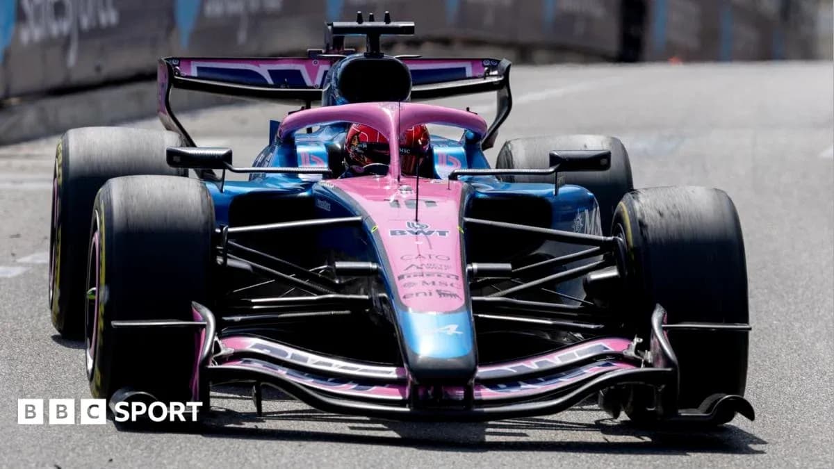 Formula 1 car racing on the track Formula 1 car racing on the track
