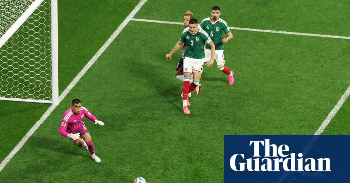 Mexican goalkeeper preparing to save a shot Mexican goalkeeper preparing to save a shot