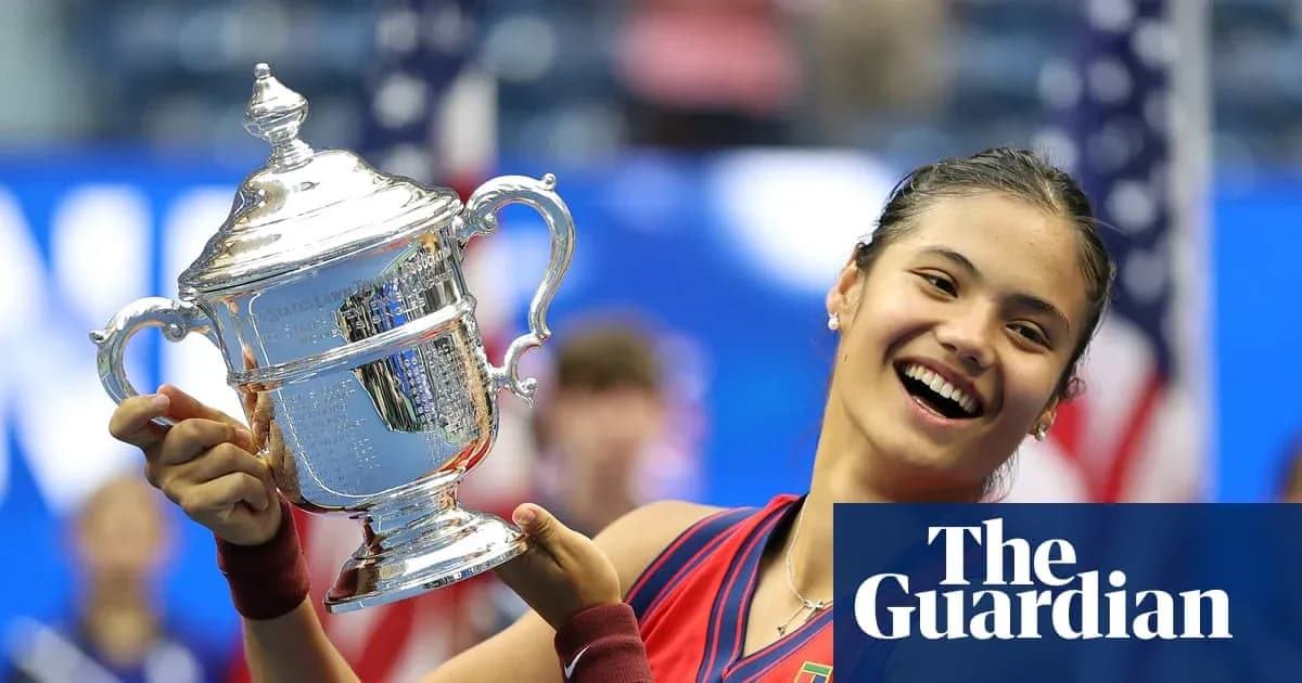 Tennis player holding trophy at US Open victory Tennis player holding trophy at US Open victory