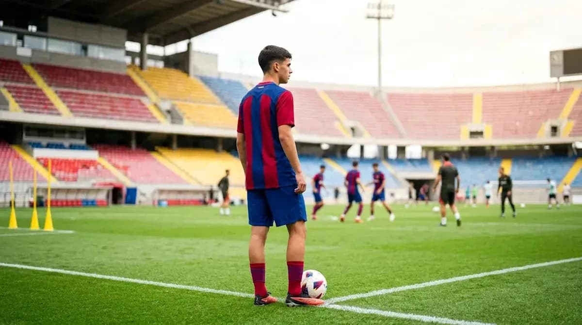 Futbolchi tayyorgarlik mashg'ulotida to'p ushlab turibdi Futbolchi tayyorgarlik mashg'ulotida to'p ushlab turibdi