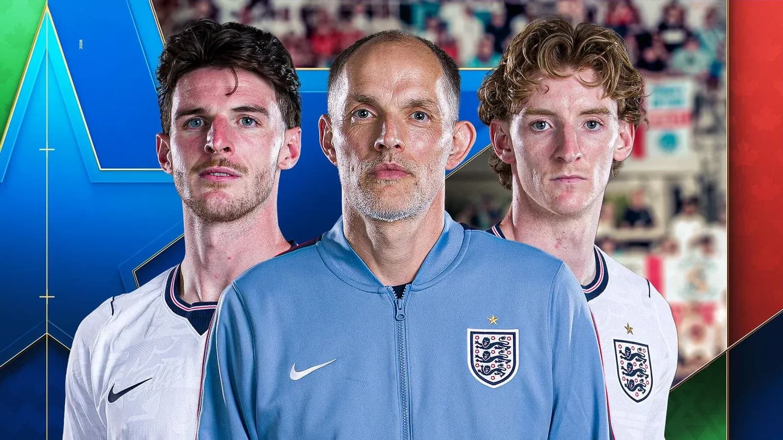 England coach with two players posing for photo England coach with two players posing for photo