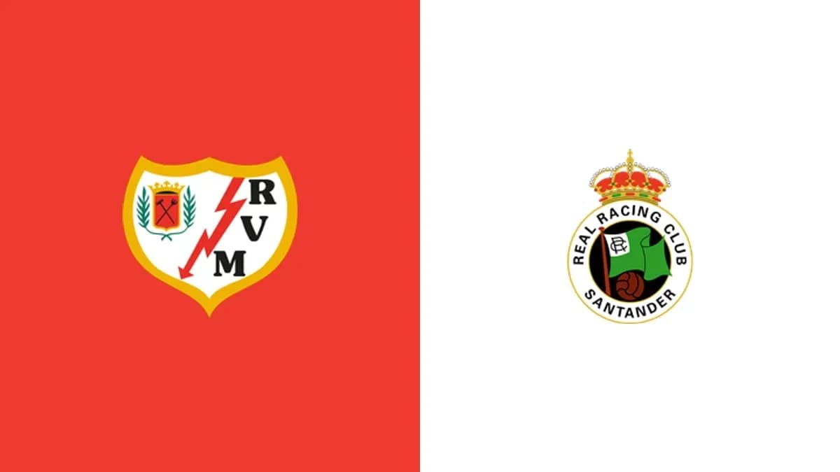 Logos of Rayo Vallecano and Real Racing Club Logos of Rayo Vallecano and Real Racing Club