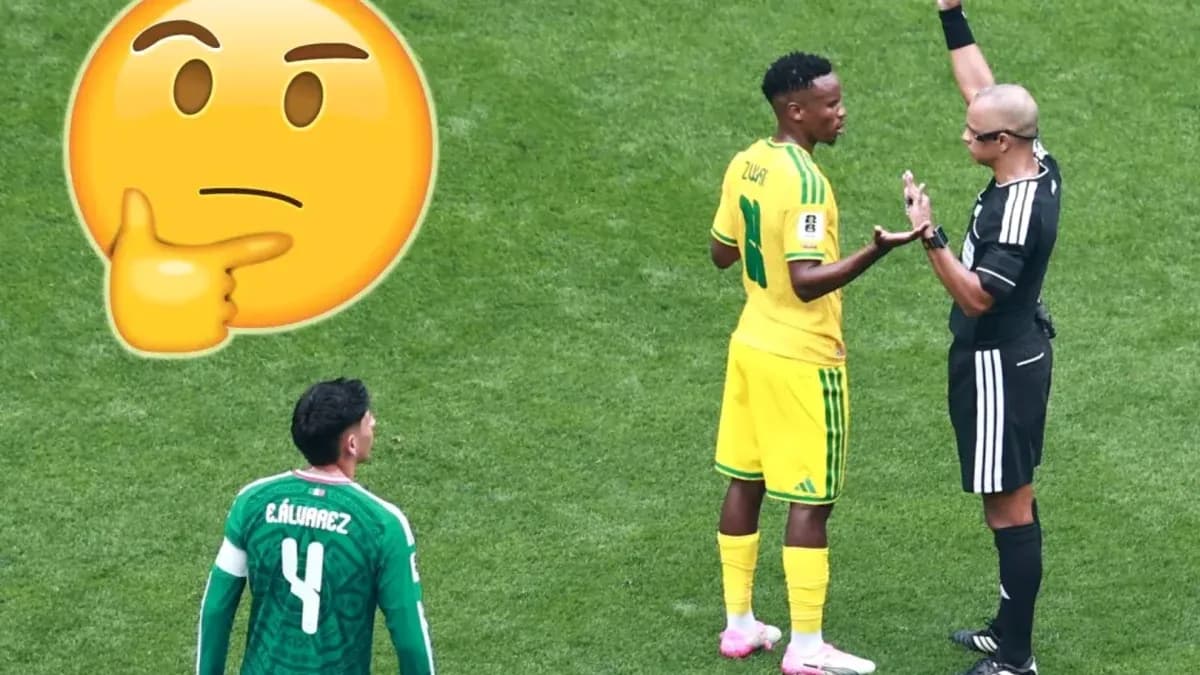Player arguing with referee during a match Player arguing with referee during a match