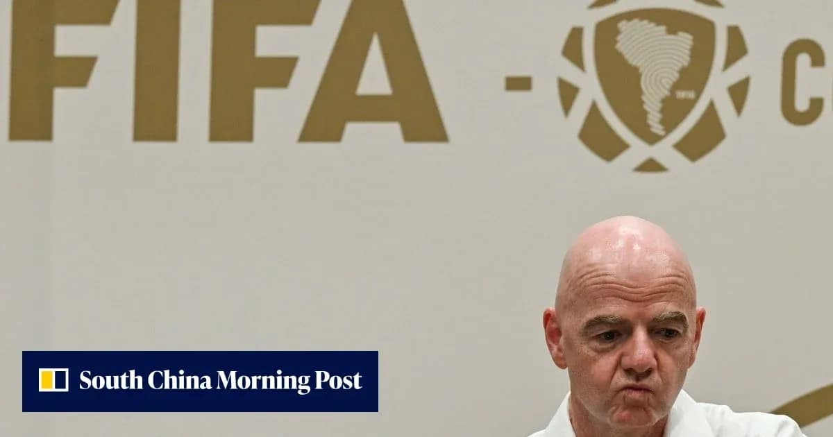 FIFA official speaking at press conference backdrop FIFA official speaking at press conference backdrop