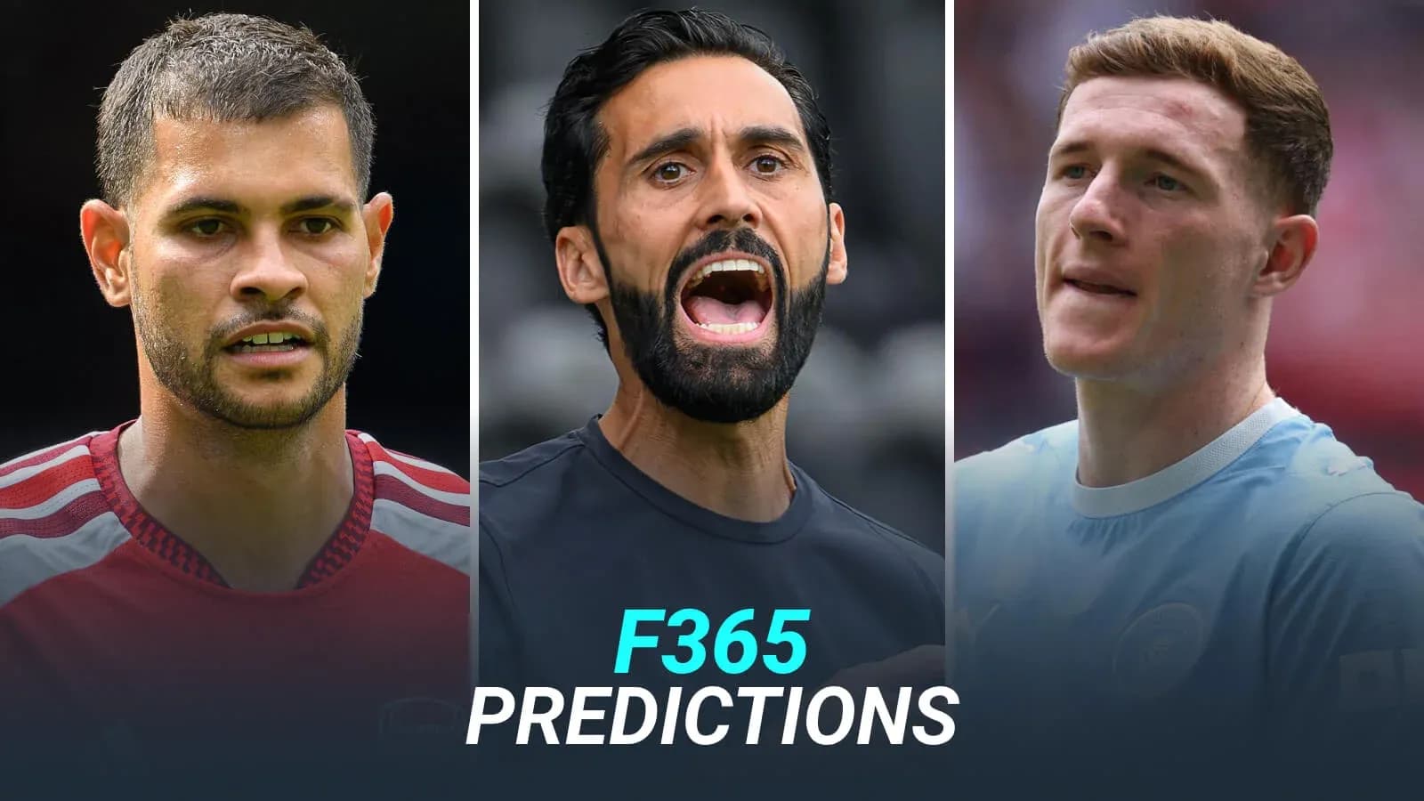 Three football players featured in predictions segment Three football players featured in predictions segment