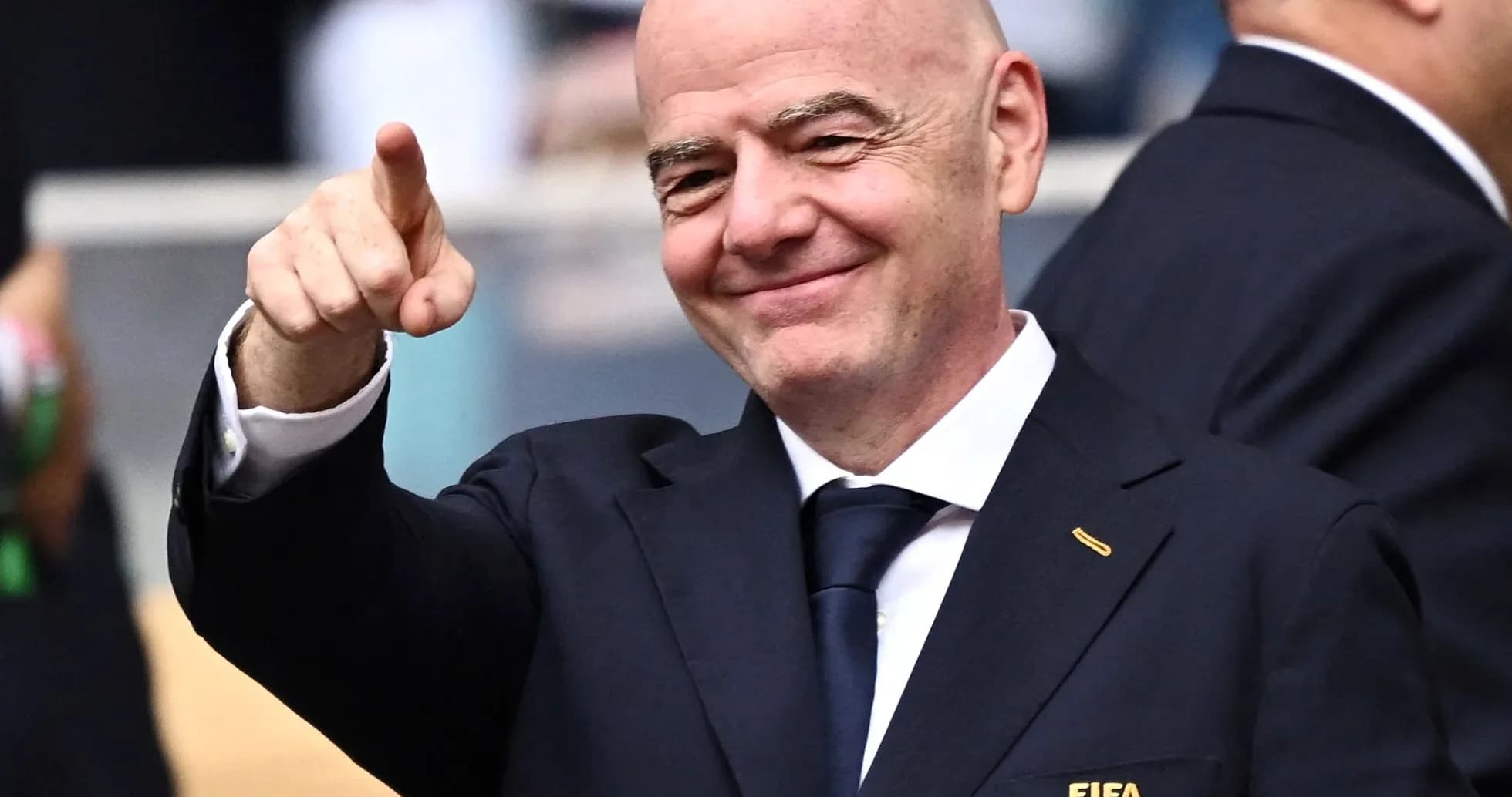 FIFA official pointing during an event FIFA official pointing during an event