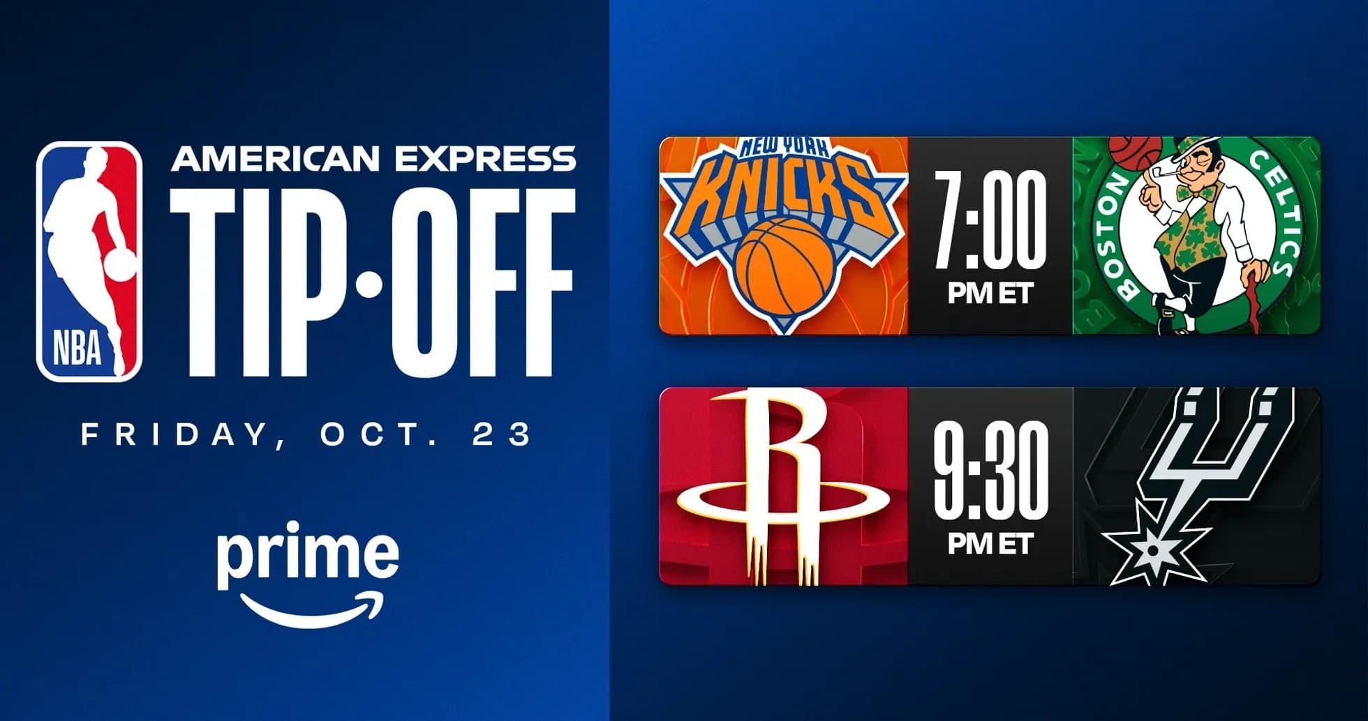 NBA season opener schedule for October 23 NBA season opener schedule for October 23