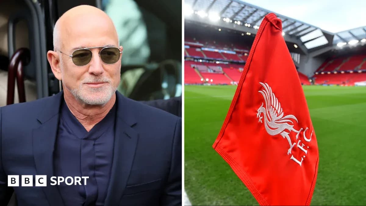 LFC corner flag at Anfield stadium LFC corner flag at Anfield stadium