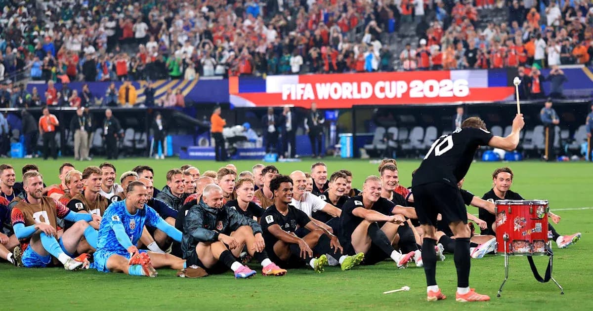 FIFA World Cup 2026 celebration by players sitting FIFA World Cup 2026 celebration by players sitting