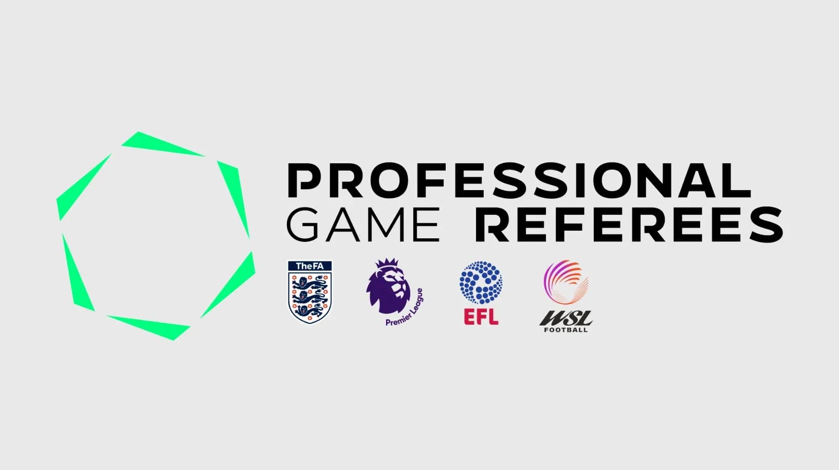 Professional Game Referees logo with affiliated organizations Professional Game Referees logo with affiliated organizations