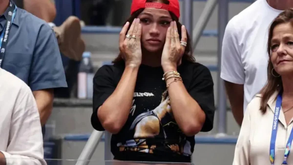 Spectators watching tense moment at sports event Spectators watching tense moment at sports event
