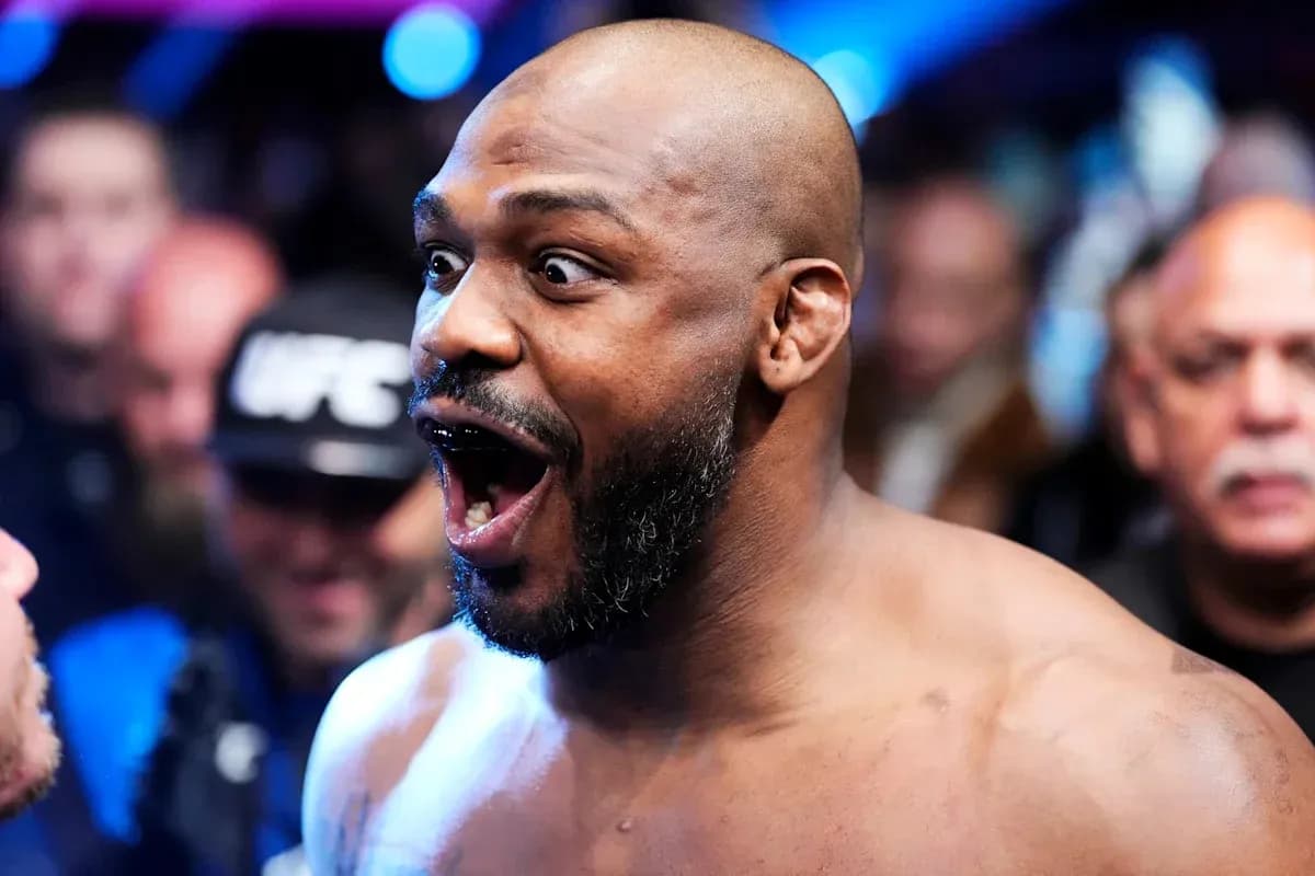 Jon Jones celebrating before UFC match Jon Jones celebrating before UFC match