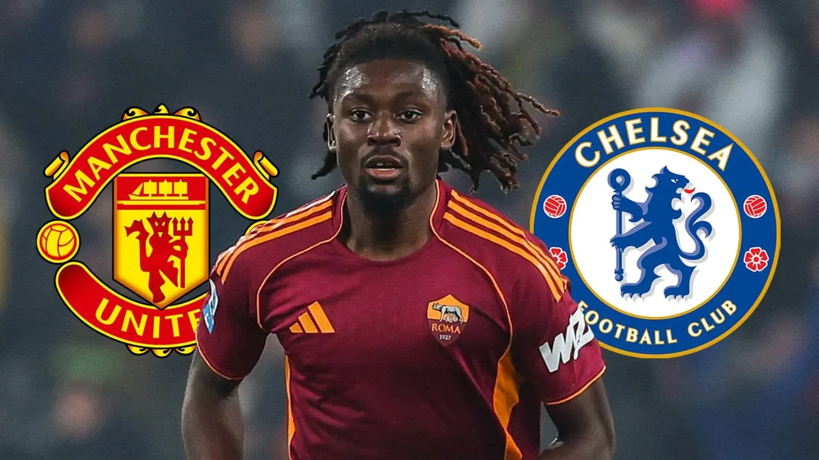 Futbolchi Roma formasi bilan harakatda Futbolchi Roma formasi bilan harakatda