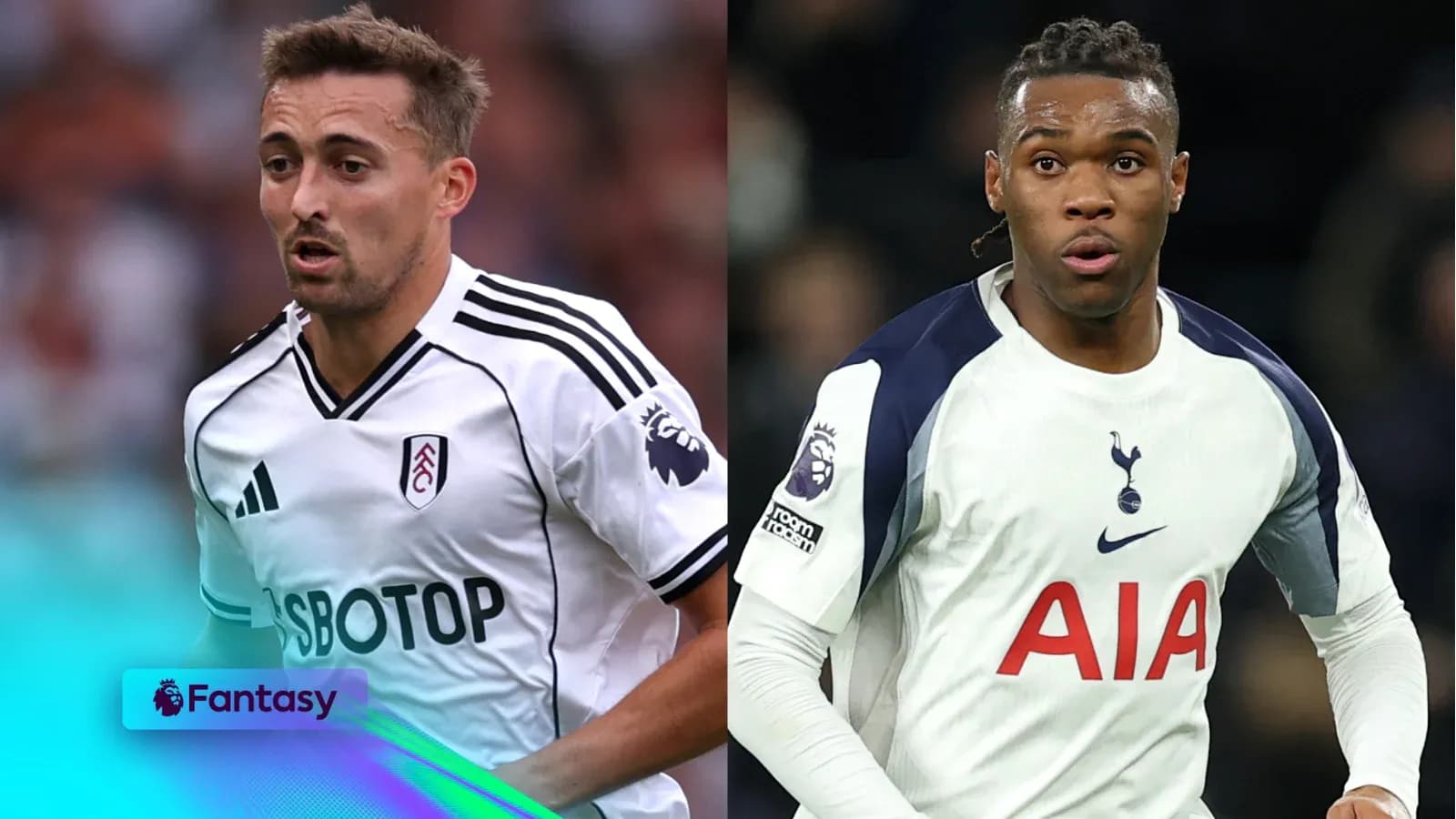 Fulham and Tottenham players during match action Fulham and Tottenham players during match action
