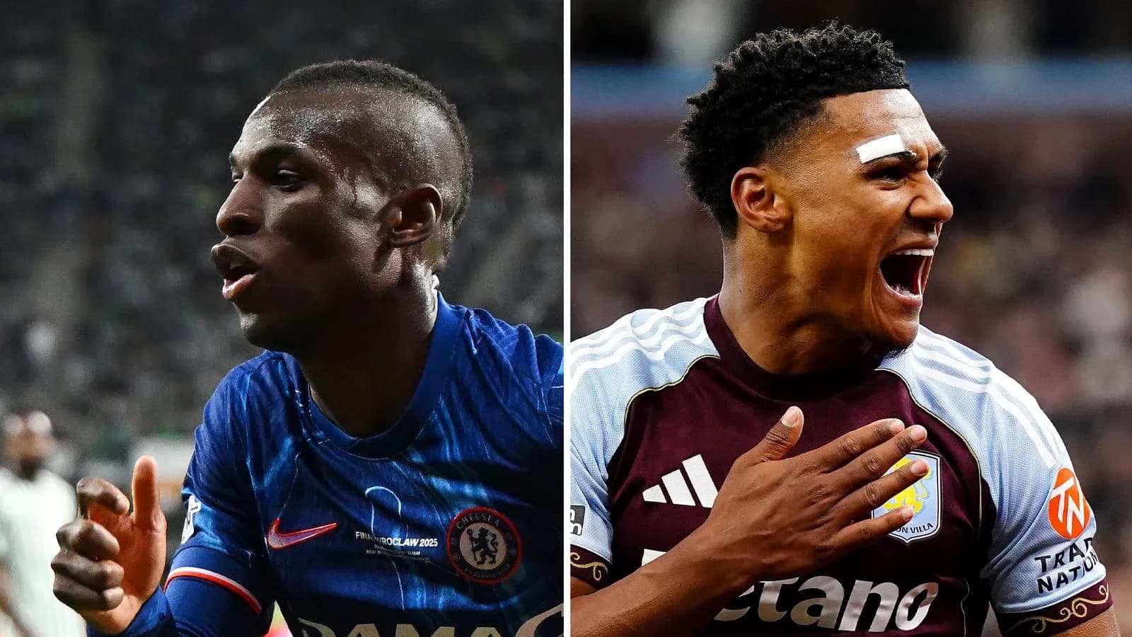 Two football players celebrating a goal during match Two football players celebrating a goal during match