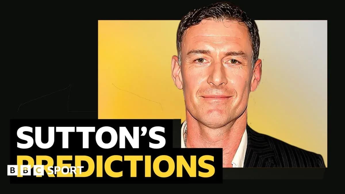 Sutton's predictions segment with graphic design Sutton's predictions segment with graphic design