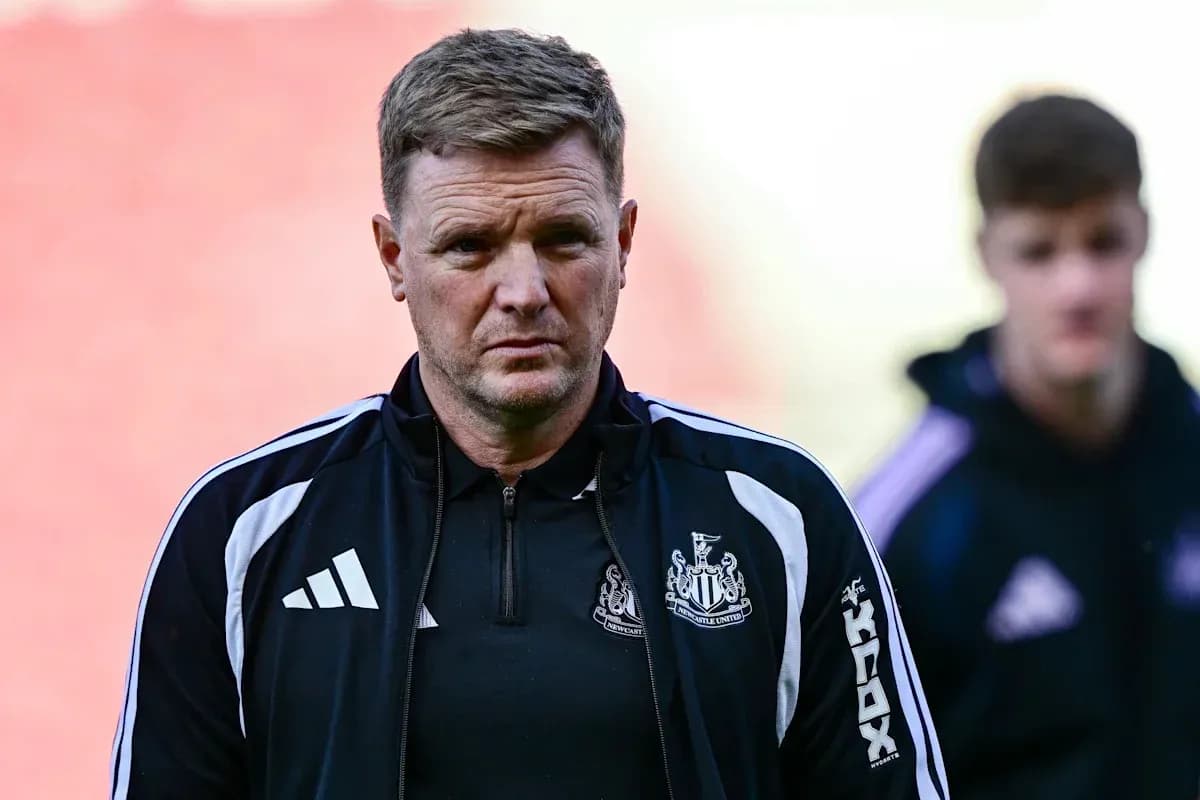Newcastle United manager before the match Newcastle United manager before the match
