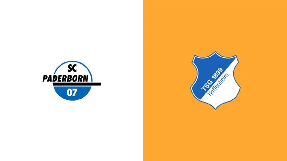 Logos of SC Paderborn 07 and TSG 1899 Hoffenheim Logos of SC Paderborn 07 and TSG 1899 Hoffenheim