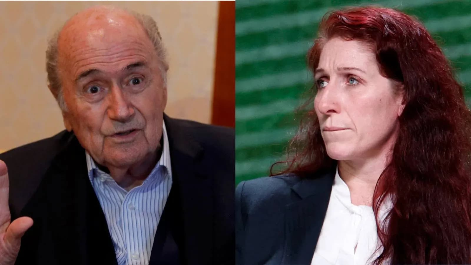 Two individuals speaking during a press conference Two individuals speaking during a press conference